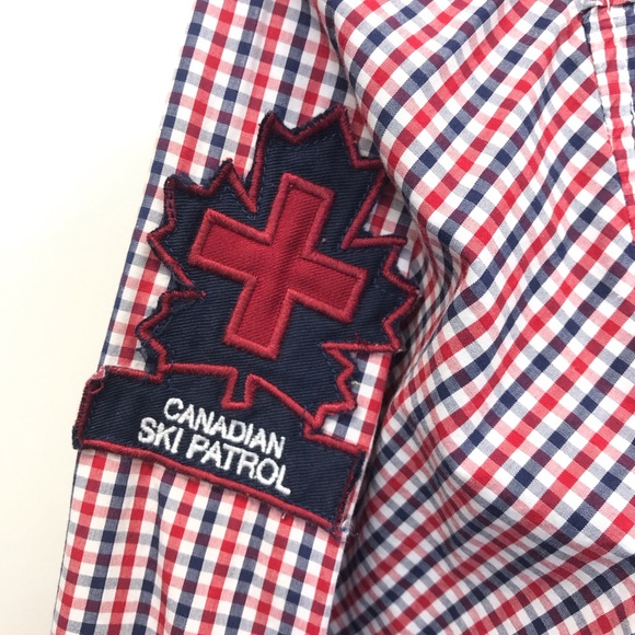 Rolling Paper Brand‎ Button Up Mens Shirt 3XL Long Sleeve Red Blue Plaid Cotton. - Picture 6 of 8